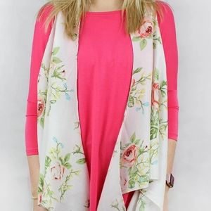 Sweet as Rose Chiffon Vest
